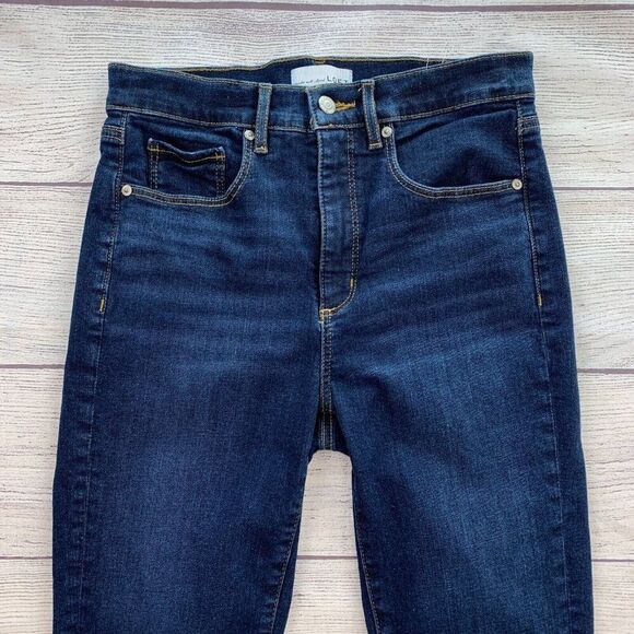 LOFT Jeans 28 6 Skinny Dark Wash Inseam 26.5" Stretch - Picture 2 of 8